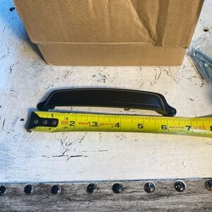 Amerock 10 Pack Cup Pull Flt BLK  5 1/6”